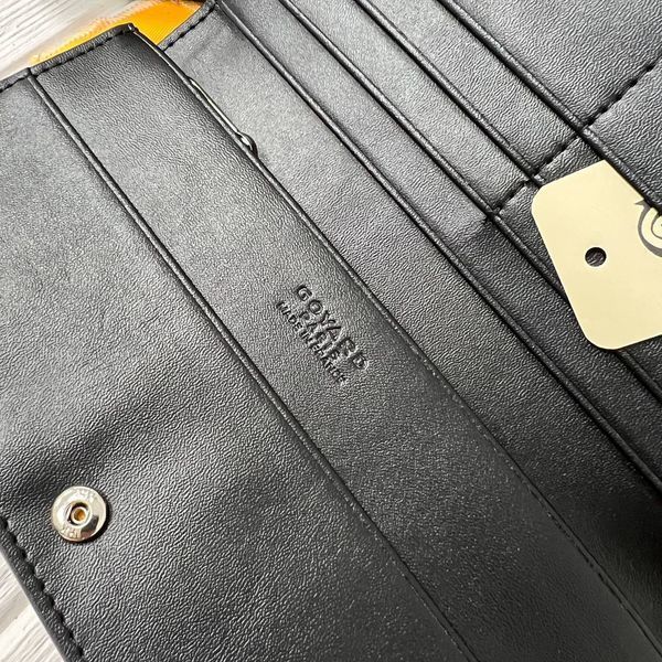 Чоловіче вертикальне портмоне Goyard (091) Lux black 2527211941 фото