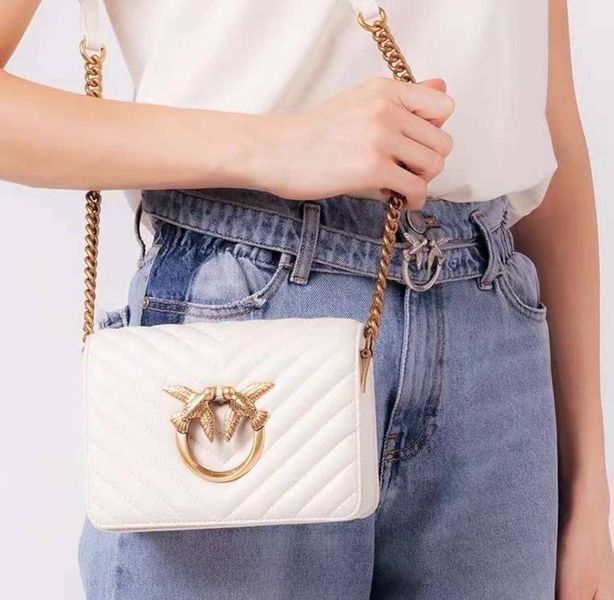 Жіноча сумка Pinko click mini (231112) біла 2527205293 фото