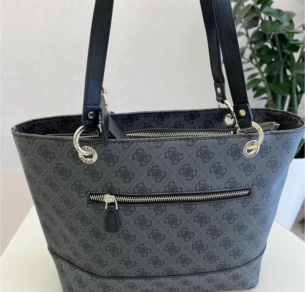 Жіноча сумка шопер Guess (866530), стильна сумка, жіноча сумка, шопер з екошкіри, сіра сумка 866530 фото