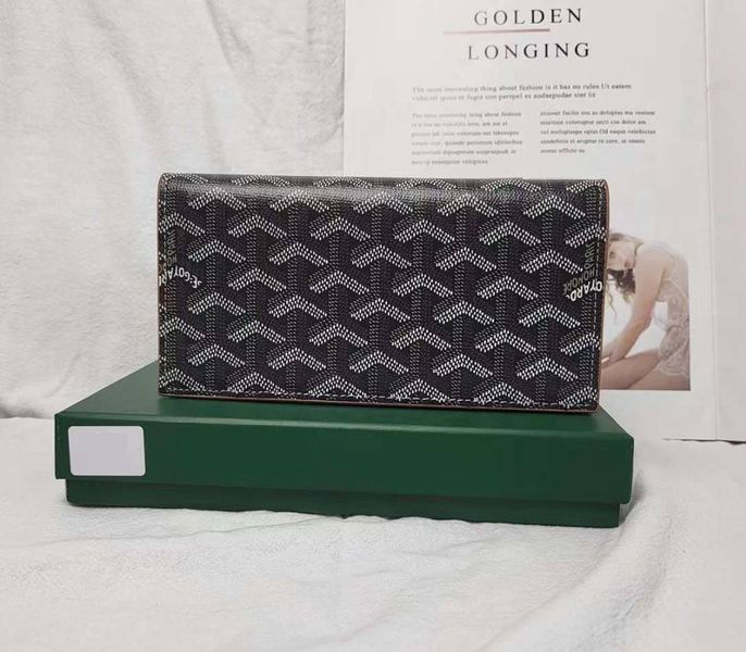 Чоловіче вертикальне портмоне Goyard (091) Lux black 2527211941 фото