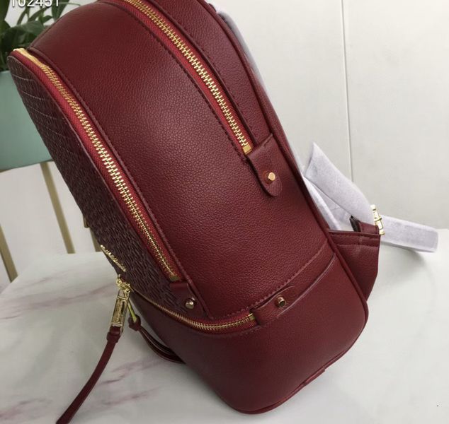Женский рюкзак Michael Kors Rhea Zip G Bordeaux Lux 2527203633 фото