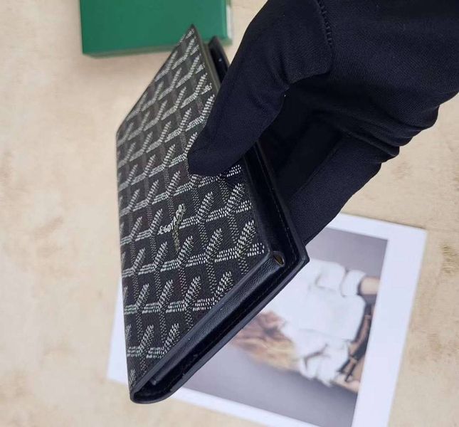 Чоловічий гаманець Goyard (099) Lux black 2527211944 фото