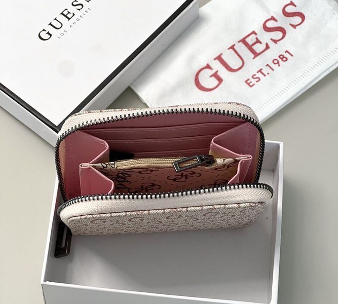 Жіночий маленький гаманець Guess (7595-1) light beige 2527204295 фото