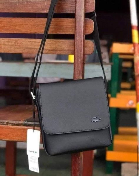 Чоловіча сумка Lacoste чорна (2027)  2027 фото