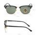 Жіночі сонцезахисні окуляри в стилі RAY BAN 3016 clubmaster black LUX 2527202456 фото 8