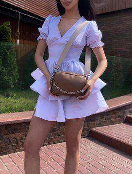 Женская сумка кросс-боди из натуральной кожи флотар (капучино) SW100-3 SW100-3 фото