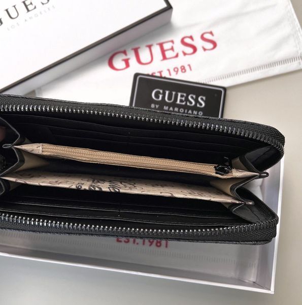 Жіночий гаманець на блискавці Guess (7595) сірий 2671133196 фото