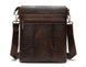 Чоловіча шкіряна сумка під рептилію Leather Collection (8857) brown 2527212021 фото 6