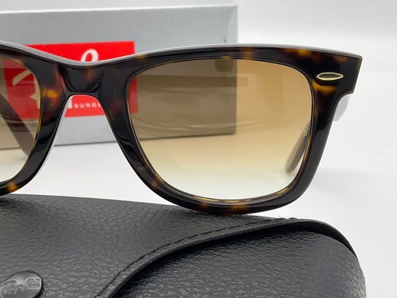 Чоловічі сонцезахисні окуляри RAY BAN Wayfarer 2140 (902/51) Lux, стильні окуляри, сонцезахисні окуляри, чоловічі окуляри 2527210228 фото