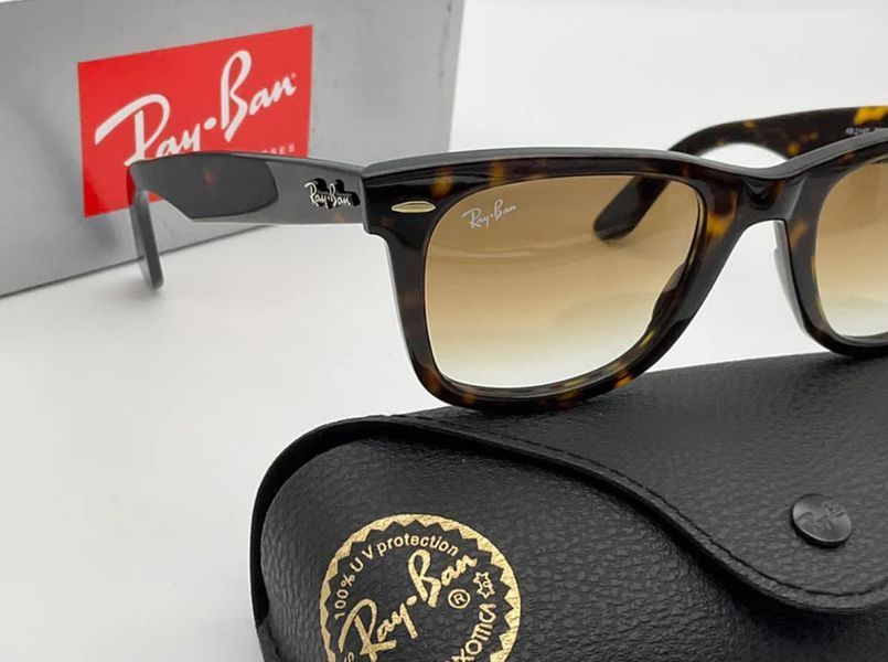 Чоловічі сонцезахисні окуляри RAY BAN Wayfarer 2140 (902/51) Lux, стильні окуляри, сонцезахисні окуляри, чоловічі окуляри 2527210228 фото