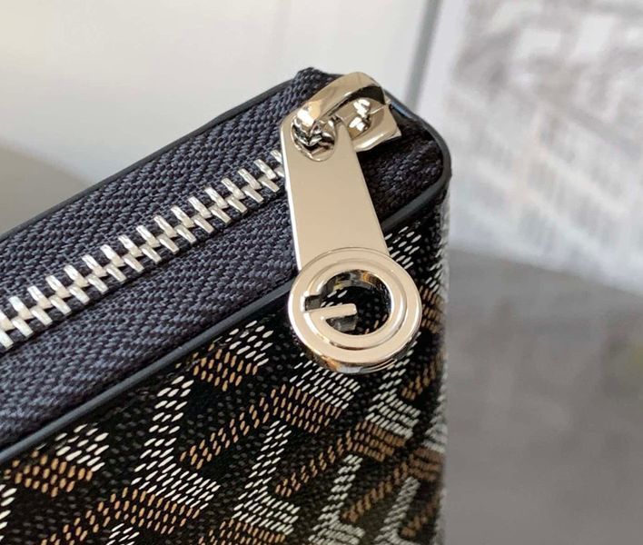 Гаманець на змійці Goyard (094) black Lux 2671133225 фото