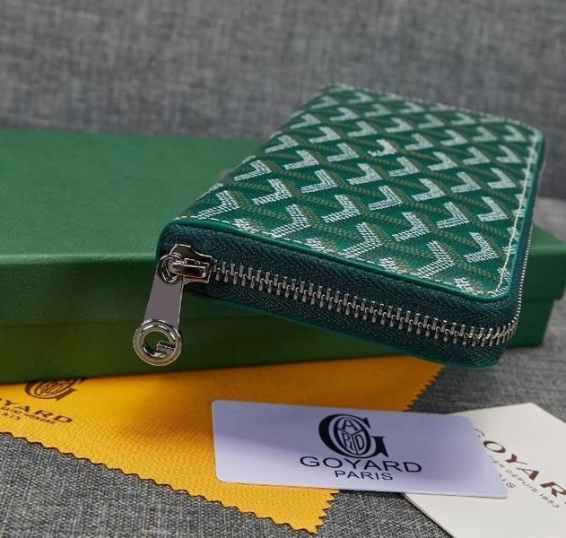 Гаманець на блискавці Goyard (094) green Lux 2671133226 фото