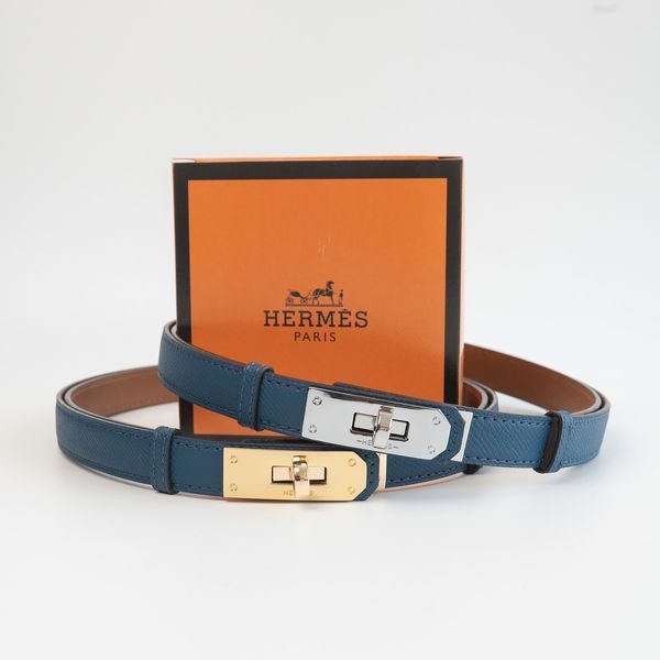 Жіночий шкіряний ремінь Hermes Гермес (280-2) зелений 2671134216 фото