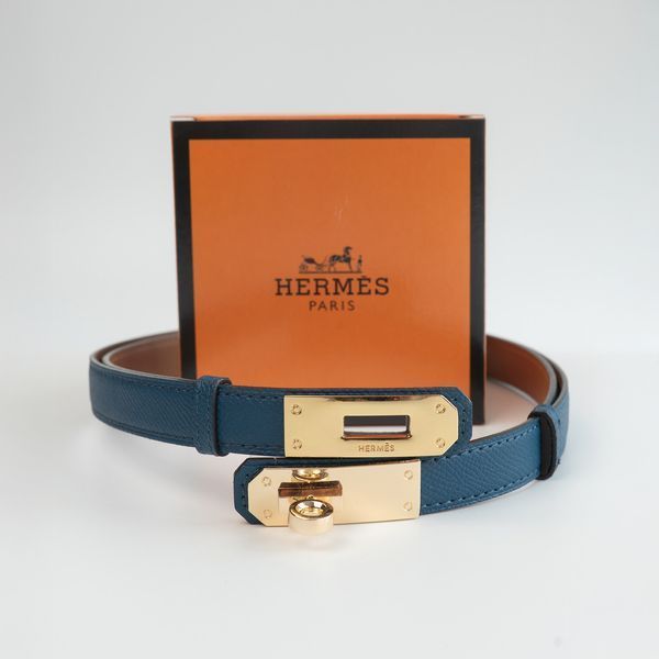 Женский кожаный ремень Hermes Гермес (280-1) синий, ремень из натуральной кожи, стильный женский ремень 280-1 фото