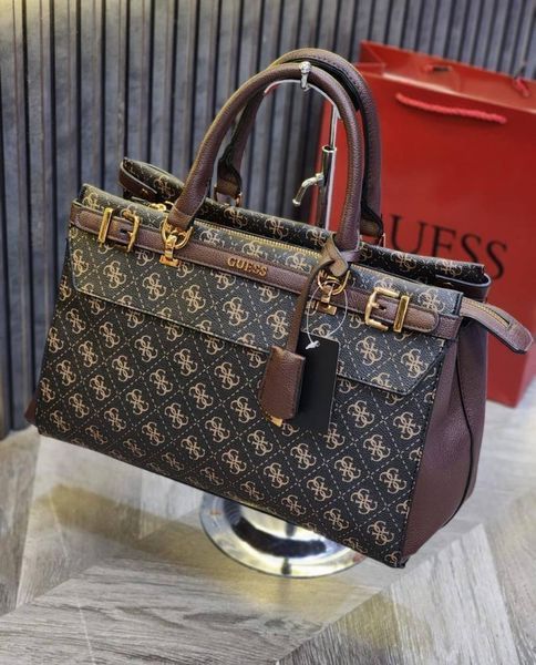 Жіноча брендова сумка Guess (842607) коричнева 2671134036 фото