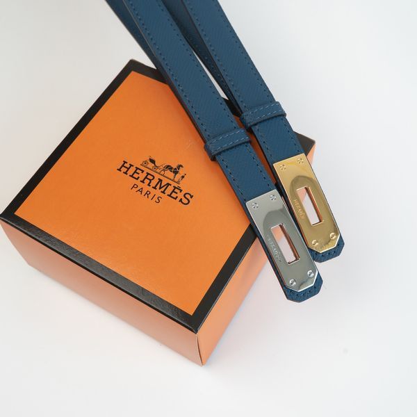 Женский кожаный ремень Hermes Гермес (280-2) синий 2671134220 фото