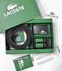 Чоловічий шкіряний ремінь з двома пряжками Lacoste (988-1), подарунковий набір, брендовый ремінь, двосторонній ремінь 988-1 фото 6