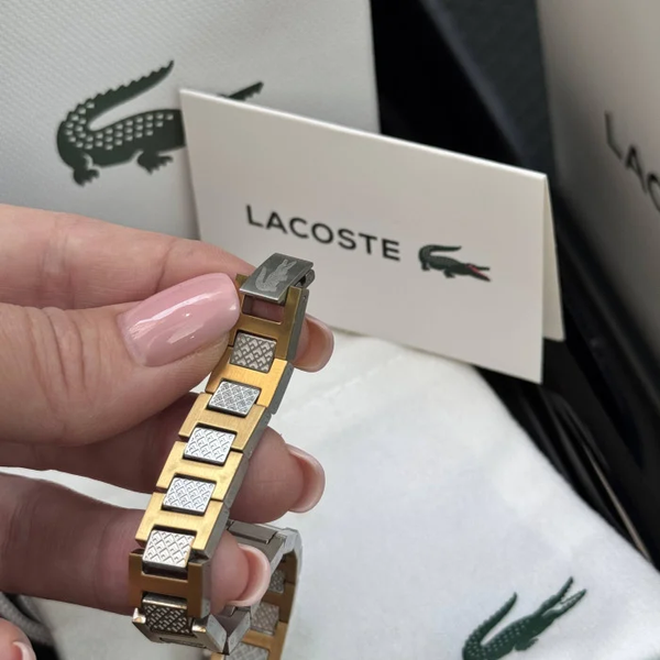 Чоловічий брендовий браслет на руку Lacoste (40191) 40191 фото