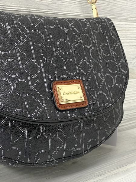 Небольшая женская сумочка на плечо Ck K6071 black 2527203740 фото