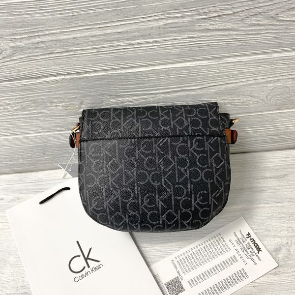 Небольшая женская сумочка на плечо Ck K6071 black 2527203740 фото