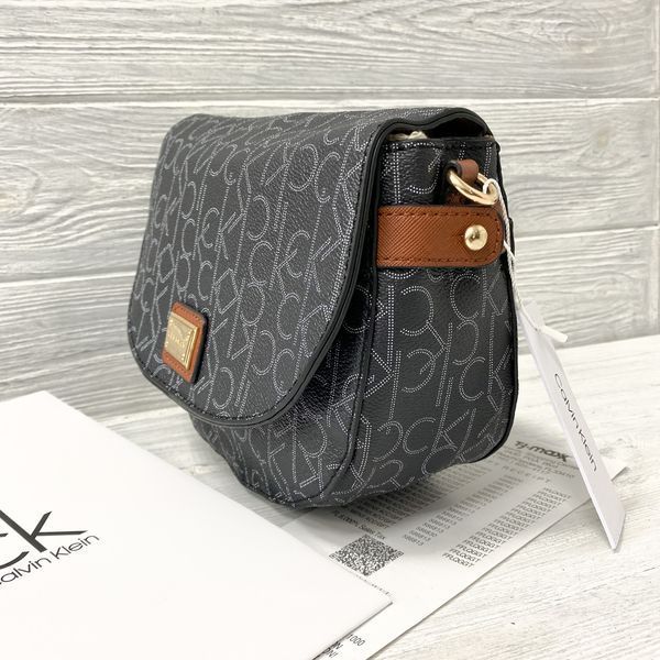 Небольшая женская сумочка на плечо Ck K6071 black 2527203740 фото