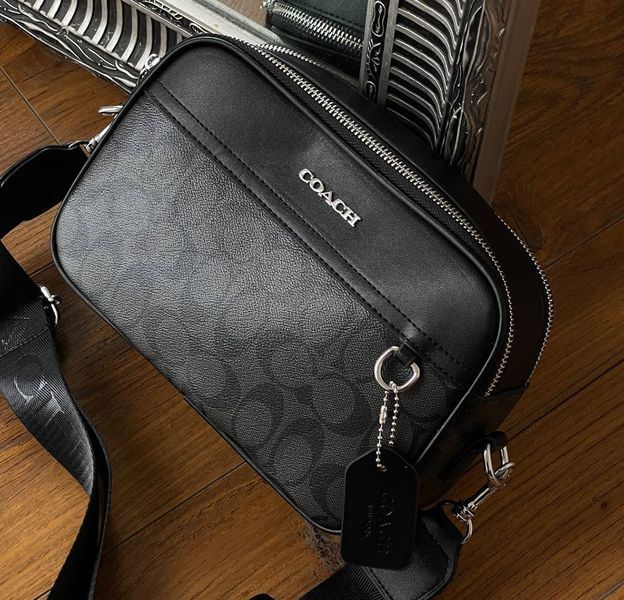 Чоловіча брендова сумка на плече Coach (1376-1) 2671133949 фото