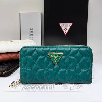 Жіночий гаманець на блискавці Guess (7870) зелений 2527212137 фото
