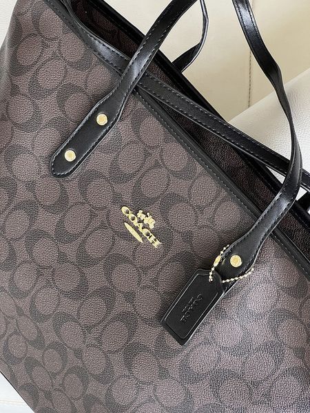 Жіноча сумка шоппер Coach City Tote коричнева 2671133254 фото