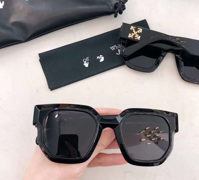 Мужские солнцезащитные очки OFF WHITE OERJ014 black Lux 2527205313 фото