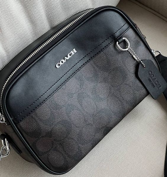 Чоловіча брендова сумка на плече Coach (1376-2) 2671133950 фото