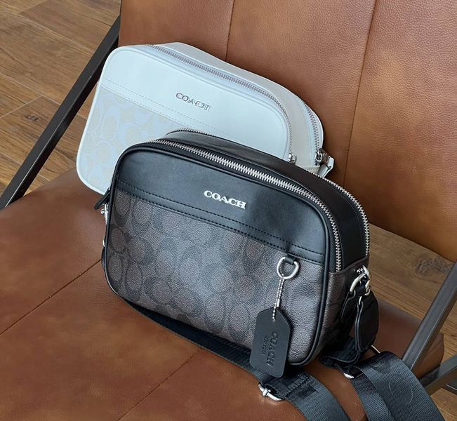 Чоловіча брендова сумка на плече Coach (1376-2) 2671133950 фото