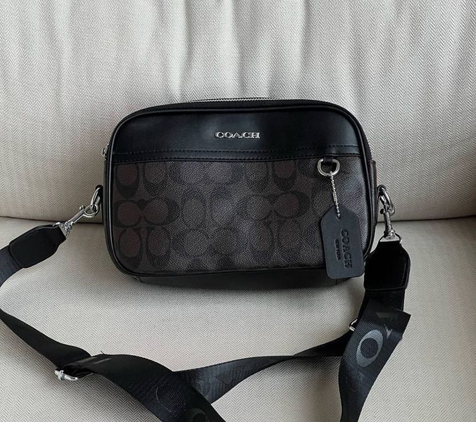 Чоловіча брендова сумка на плече Coach (1376-2) 2671133950 фото