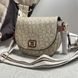Небольшая женская сумочка на плечо Ck K6071 beige 2527203743 фото 9