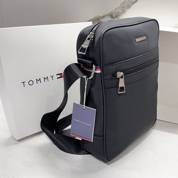 Чоловіча брендова сумка, барсетка через плече, чоловіча сумка Tommy Hilfiger, чоловіча сумка через плече, стильна чоловіча сумка 1725 фото