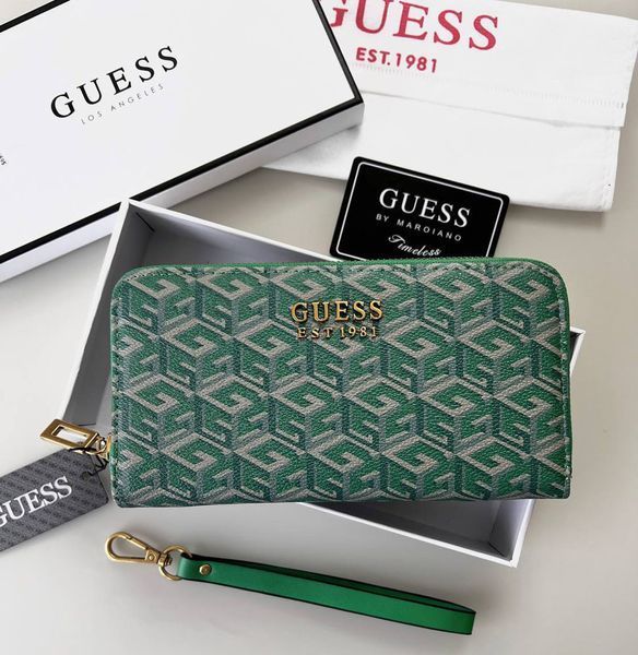 Жіночий гаманець на блискавці Guess (7594) зелений 2527204289 фото
