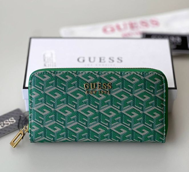 Жіночий гаманець на блискавці Guess (7594) зелений 2527204289 фото